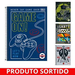 Caderno Universitário 10x1 160 Folhas Pepper Sortido 59883 Tilibra - 4UN