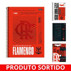 Caderno Universitário 10x1 160 Folhas Flamengo Sortido 9296 Foroni - 4UN