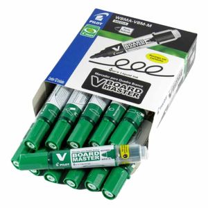 Pincel Marcador Recarregável WBMA-VBM-M Verde 2450 Pilot - 12UN