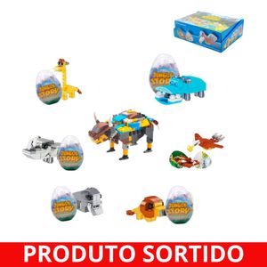 Blocos de Montar Plástico Animais 24677 99 toys - 12PCS