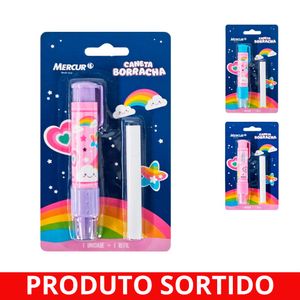 Caneta Borracha + Refil Cores 1072 Mercur - UN