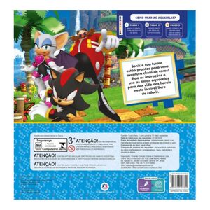 Livro Infantil Aquarela Sonic 7300 Ciranda cultural - UN