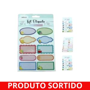 Etiqueta Adesiva para Caderno 13,3x21,5cm Infantil 5848 Amigold - UN