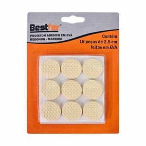 Protetor Adesivo EVA Redondo 2,5cm BFH1337 Bestfer - 18UN