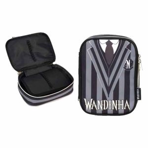 Estojo Escolar Box Wandinha Preto ET47266WD Luxcel - UN