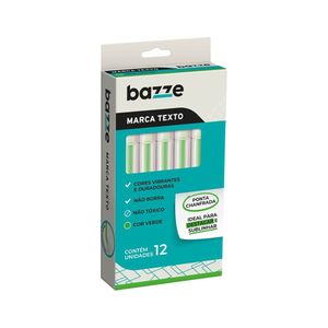 Caneta Marca Texto Verde 617961 Bazze - 12UN