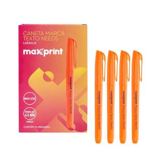 Caneta Marca Texto Needs Laranja 0132 Maxprint - 12UN