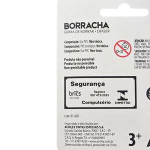 Borracha Plástica Futebol Branco Preto 21961 Acrilex - UN