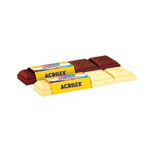 Borracha Plástica Chocolate 21939 Acrilex - 24UN