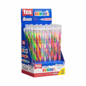 Caneta Gel 1.00mm Rainbow 905093 Tris - 24UN