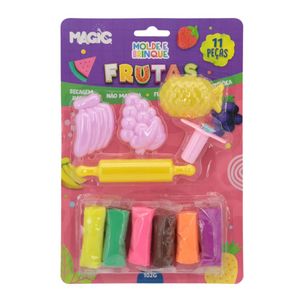 Massa para Modelar Frutas com Moldes 6 Cores 2031 Magic - UN