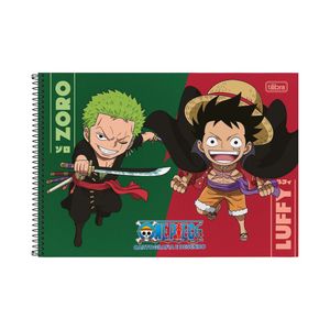 Caderno Cartografia Espiral Capa Dura sem Seda 80 Folhas One Piece 0464 Tilibra - 4UN