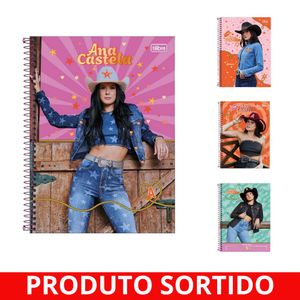 Caderno Universitário 10x1 160 Folhas Capa Dura Ana Castelo 8304 Tilibra - 4UN