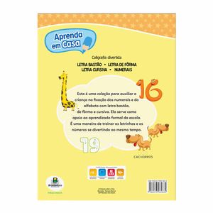 Livro Infantil Caligrafia Numerais 4683 Editora brasileitura - UN