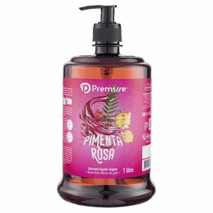 Sabonete Líquido 1L Vegano Pump Pimenta Rosa 0064 Premisse - UN
