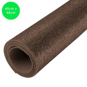 E.V.A Glitter 1,5mm 40x48 Marrom PE3508 Brw - 5FL
