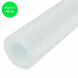 E.V.A Glitter 1,5mm 40x48 Branco PE3502 Brw - 5FL