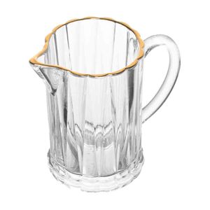 Leiteira Vidro 290ml Cristal com Fio de Ouro 0372 Lyor - UN