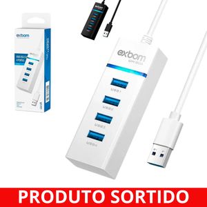 Hub 4 Portas USB 3.0 4349 Exbom - UN