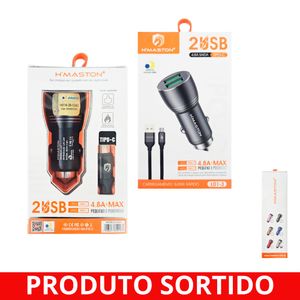 Carregador Veicular USB + Tipo C L013 Hmaston - UN