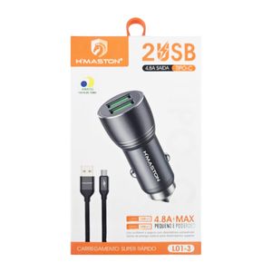 Carregador Veicular USB + Tipo C L013 Hmaston - UN