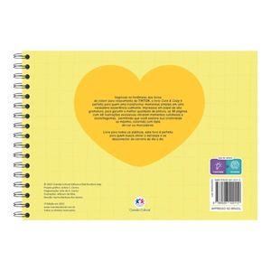 Livro Infantil para Colorir Cute Cozy Yellow 2112 Ciranda cultural - UN
