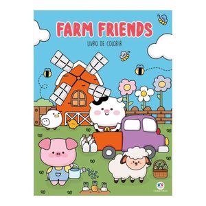 Livro Infantil para Colorir Farm Friends 1665 Ciranda cultural - UN