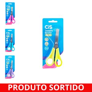 Tesoura Escolar 13,5cm Sortidas 8301 Cis - UN