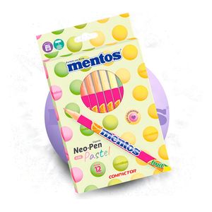 Caneta Hidrocor Neopen Mentos com 12 Cores 5000 Compactor - EST