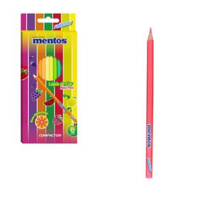 Lápis de Cor com 12 cores Neopen Mentos Madeira 42000 Compactor - ES