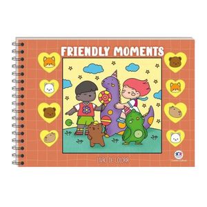 Livro Infantil para Colorir Bobbie Friendly Moments 3058 Ciranda cultural - UN