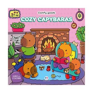 Livro Infantil para Colorir Bobbie Cozy Capybras 3447 Ciranda cultural - UN