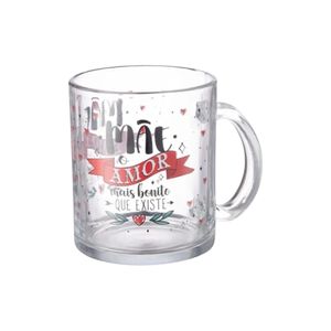 Caneca Vidro 320ml Mãe Amor Bonito FBC01045 Wincy - UN