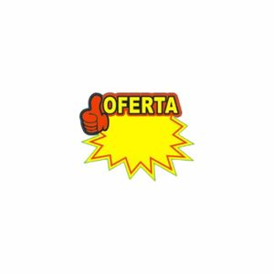Cartaz Splash Oferta 13x10cm C5 Solider - 10UN