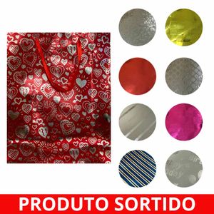 Sacola Papel 23x27cm Com Alça Sortido 161 Solider - UN