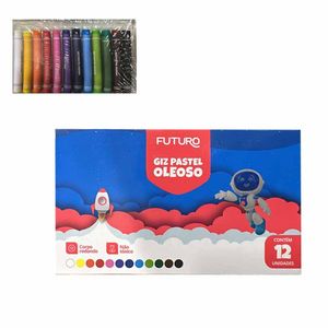 Giz Pastel Oleoso com 12 Cores FE062207 Futuro - UN