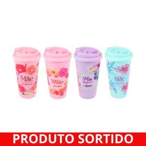 Copo Plástico 620ml com Tampa Mãe FJ90650 Fwb - UN