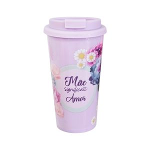 Copo Plástico 620ml com Tampa Mãe FJ90650 Fwb - UN