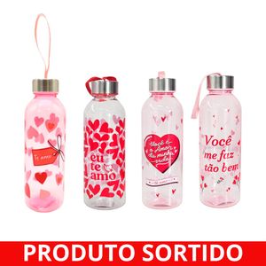 Garrafa 580ml Plástico Coração FJ90698 Fwb - UN