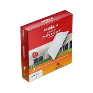Luminária de Embutir Led 24W 6500 Quadrada 02904 Ourolux - UN