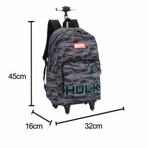 Mochila de Rodinhas Hulk Cinza MC47052AG Luxcel - UN