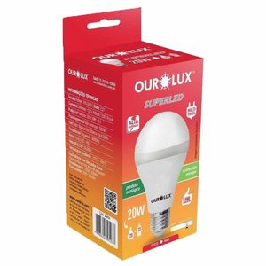 Lampada Led Bulbo 12W 3000K Amarela Bivolt Ourolux - UN