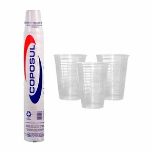 Copo Descartável 200ml Branco Água 37 Coposul - 100UN