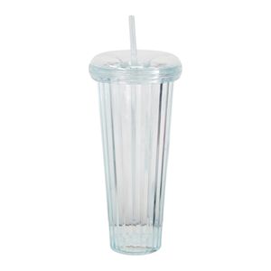 Copo Plástico com Canudo 1 Litro FJ90292 Fwb - UN