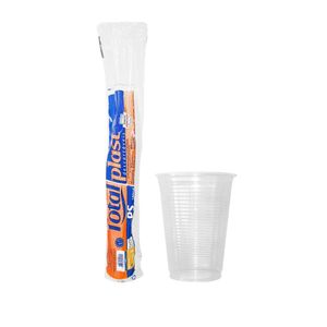 Copo Descartável 180ml Transparente Água CT-180 TR Totalplast - 100UN