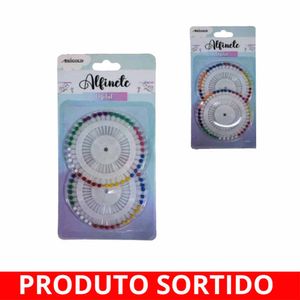 Alfinete Color 2 Discos com 40 Unidades 6447 Amigold - 80UN