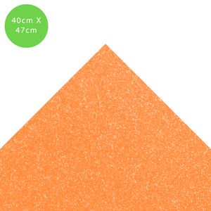 E.V.A Glitter 1,8mm 40x47 Laranja Neon 0556 Magic - 5FL