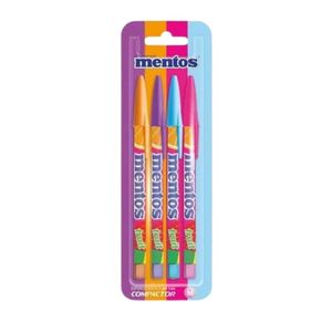 Caneta Esferográfica 1.0mm Jet Lux Mentos Cores 21000 Compactor - 4UN