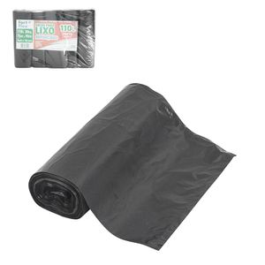 Saco Lixo 110 Litros 75x92cm Preto Reforçado 1665 Fort lar - 100UN