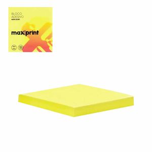 Bloco Adesivo 76x76 Amarelo Neon 100 folhas 3344 Maxprint - UN